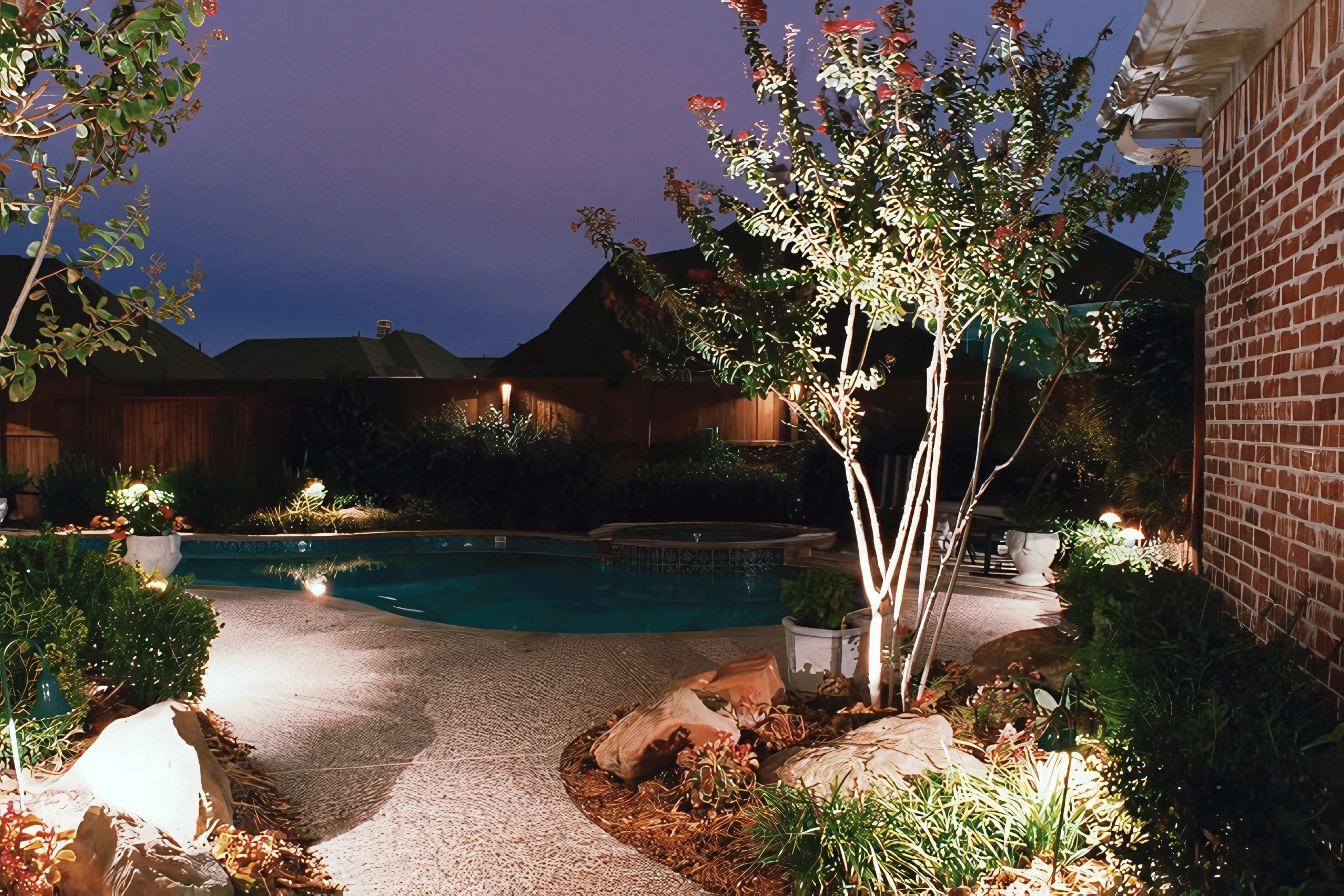 custom outdoor lighting